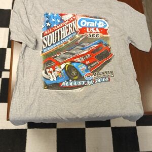 Gray Racing Graphic Kids T-Shirt